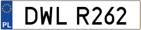 Trailer License Plate